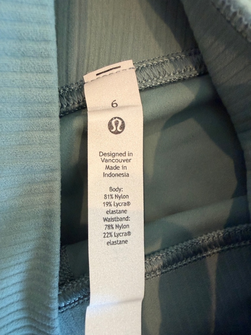 Lululemon Align Ribbed Panel High-Rise Short size 6 - Picture 9 of 9
